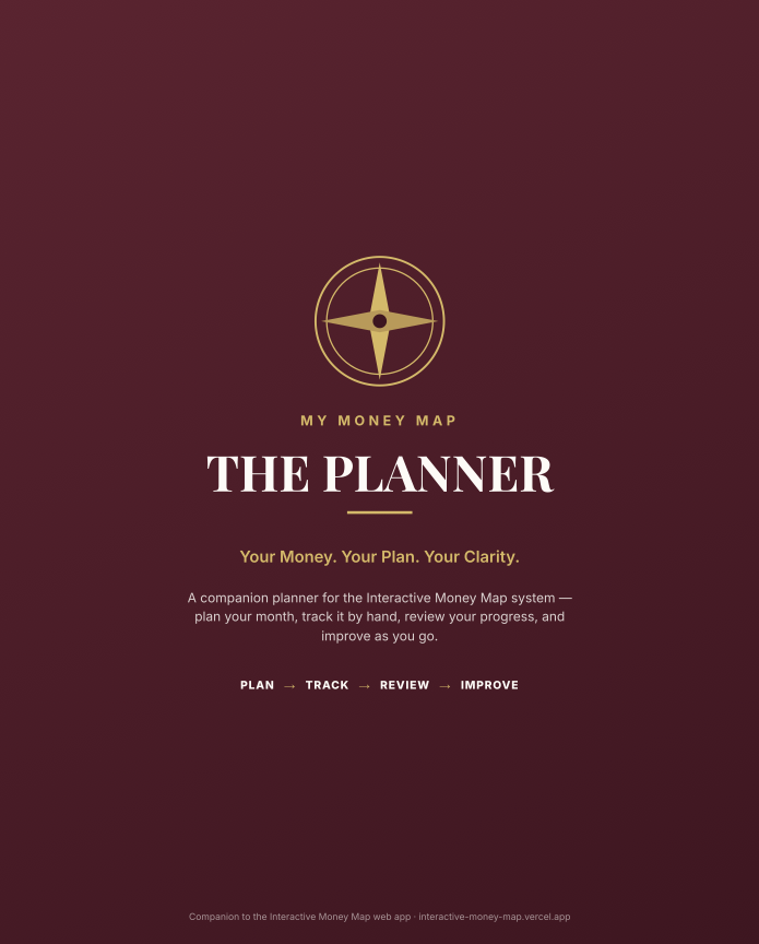My Money Map Planner cover